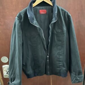 Zara Men's Black Bomber Jacket